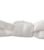 Dolce &amp; Gabbana Elegant White Silk Bow Tie