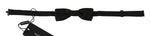 Dolce &amp; Gabbana Elegant Black Polka Dot Silk Bow Tie