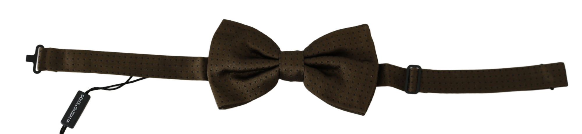 Dolce &amp; Gabbana Elegant Silk Polka Dot Bow Tie