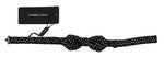 Dolce &amp; Gabbana Elegant Black Polka Dot Silk Bow Tie