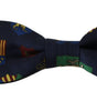 Dolce &amp; Gabbana Exquisite Silk Bow Tie in Blue Flags Print