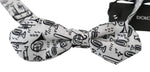 Dolce &amp; Gabbana Elegant White Silk Bow Tie for Sophisticated Evenings