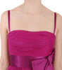 Dolce & Gabbana Fuchsia Pink Bow Silk Sleeveless Dress
