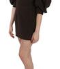 Dolce & Gabbana Brown Corduroy Bodycon Cotton Mini Dress