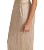 Dolce & Gabbana Beige Lace Spaghetti Strap Sheath Dress