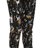 Dolce &amp; Gabbana Elegant High Waist Tapered Silk Pants