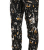 Dolce &amp; Gabbana Elegant High Waist Tapered Silk Pants