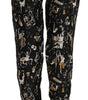 Dolce &amp; Gabbana Elegant High Waist Tapered Silk Pants