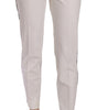 Dolce & Gabbana White Side Stripe Wool Tapered Trouser Pants