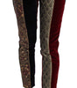 Dolce & Gabbana Elegant Multicolor Jacquard Cropped Pants