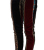 Dolce & Gabbana Elegant Multicolor Jacquard Cropped Pants
