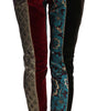 Dolce & Gabbana Elegant Multicolor Jacquard Cropped Pants