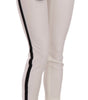 Dolce & Gabbana White Side Stripe Cropped Skinny Pants