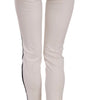 Dolce & Gabbana White Side Stripe Cropped Skinny Pants