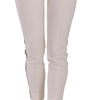 Dolce & Gabbana White Side Stripe Cropped Skinny Pants