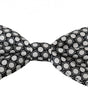 Dolce & Gabbana Elegant Black White Circle Silk Bow Tie