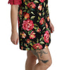 Dolce & Gabbana Floral Pink Lace A-Line Shift Mini Dress