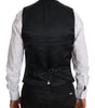Dolce & Gabbana Blue Wool Waistcoat Formal Gilet Vest