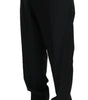 Dolce & Gabbana Black Dress Formal Trouser Men Wool Pants
