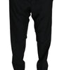 Dolce & Gabbana Black Dress Formal Trouser Men Wool Pants