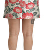Dolce &amp; Gabbana Elegant White Floral High Waist Skirt