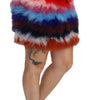 Dolce &amp; Gabbana Chic Feather Embellished High Waist Skirt