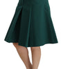Dolce &amp; Gabbana Elegant High Waist Knee Length Skirt