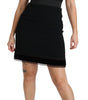 Dolce &amp; Gabbana Elegant High-Waist Black Skirt