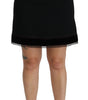 Dolce &amp; Gabbana Elegant High-Waist Black Skirt