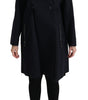 Dolce & Gabbana Coat Blue Cotton Women Trench Jacket
