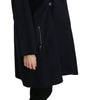 Dolce & Gabbana Coat Blue Cotton Women Trench Jacket