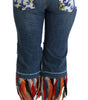 Dolce & Gabbana Chic Low Waist Cropped Jeans