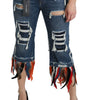 Dolce & Gabbana Chic Low Waist Cropped Jeans