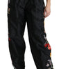 Dolce & Gabbana Black Brocade Floral Sequined Beaded Pants