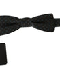 Dolce &amp; Gabbana Elegant Silk Gray Patterned Bow Tie