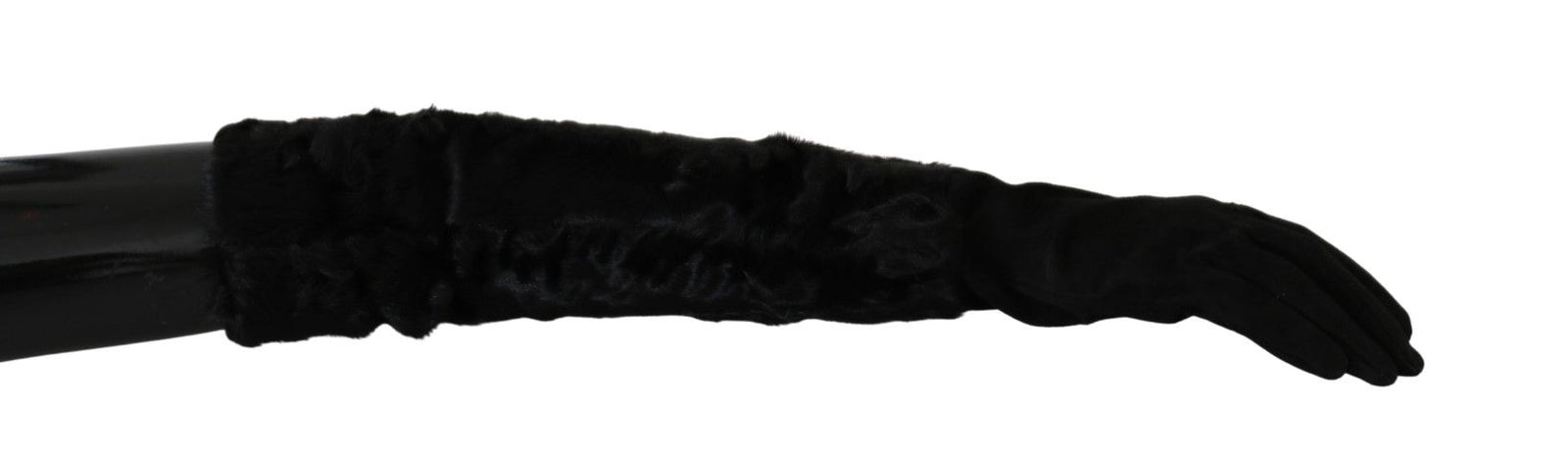 Gants élégants en daim Dolce &amp; Gabbana jusqu'aux coudes