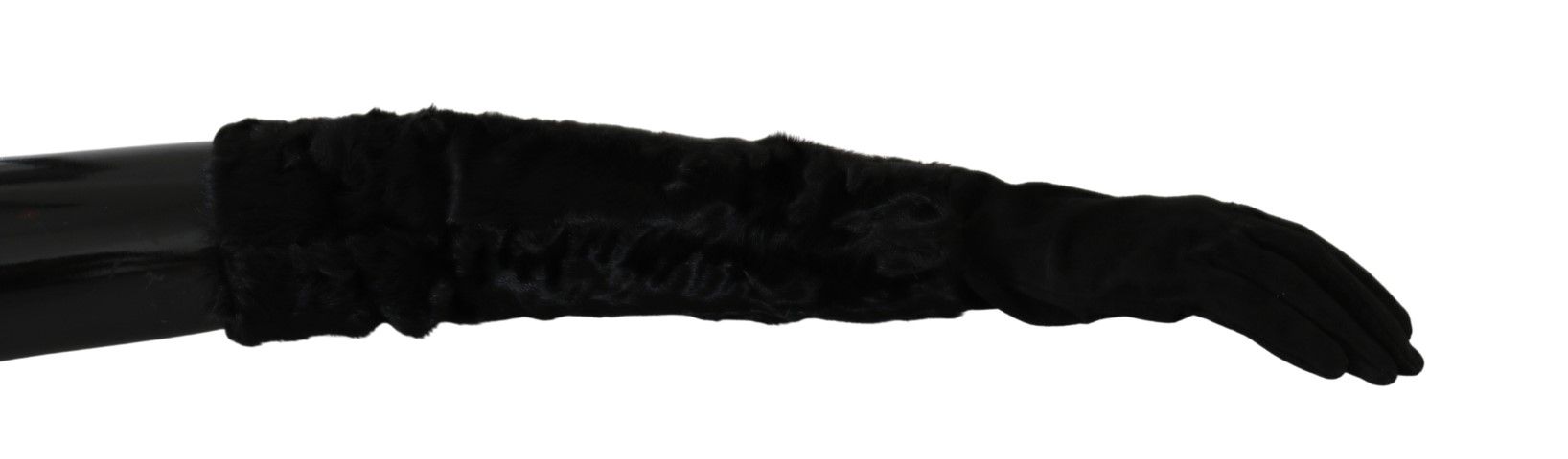 Gants élégants en daim Dolce &amp; Gabbana jusqu'aux coudes
