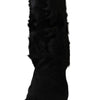 Gants élégants en daim Dolce &amp; Gabbana jusqu'aux coudes