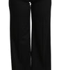 Dolce & Gabbana Black Wide Leg Flared Trouser Cashmere Pants