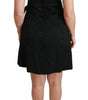 Dolce & Gabbana Black Stretch Satin Jacquard Mini Dress