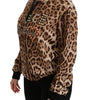 Dolce & Gabbana Brown Hooded Studded Ayers Leopard Sweater