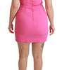 Dolce & Gabbana Pink Stretch Sheath Mini Bodycon Dress