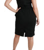 Dolce & Gabbana Black Sheath Stretch Formal Dress