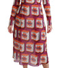 Dolce & Gabbana Purple Silk Bellezza A-Line Gown Dress