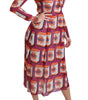 Dolce & Gabbana Purple Silk Bellezza A-Line Gown Dress