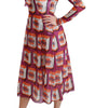 Dolce & Gabbana Purple Silk Bellezza A-Line Gown Dress