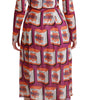 Dolce & Gabbana Purple Silk Bellezza A-Line Gown Dress