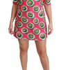 Dolce & Gabbana Pink Silk Cup Cake Shift Stretch Dress