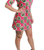 Dolce & Gabbana Pink Silk Cup Cake Shift Stretch Dress