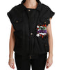 Dolce & Gabbana Black Queen Crown Sequined Bomber Jacket